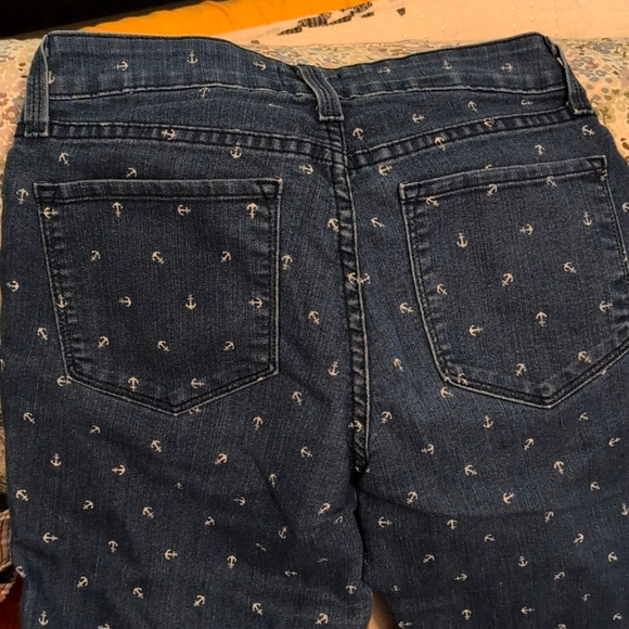Cropped anchor patterned denim - Picture 3 of 3